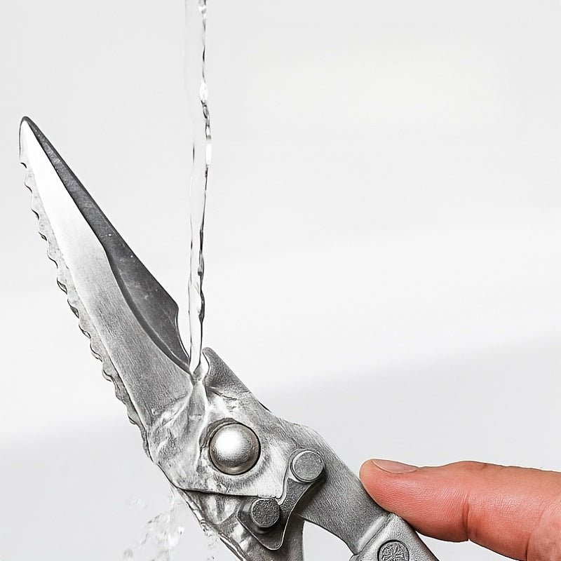 multi purpose carbon steel kitchen scissors ergonomic grip