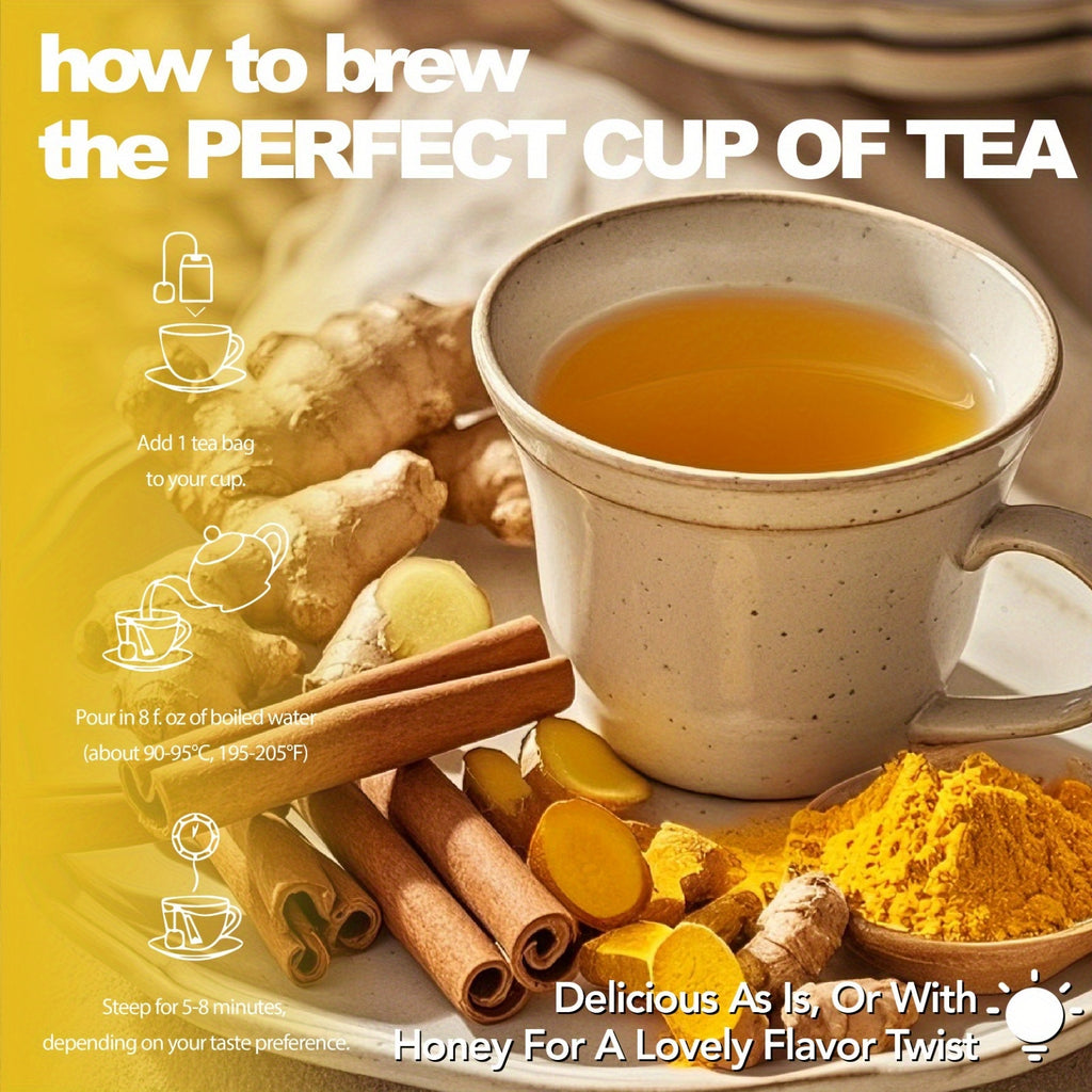 natural herbs turmeric ginger cinnamon tea