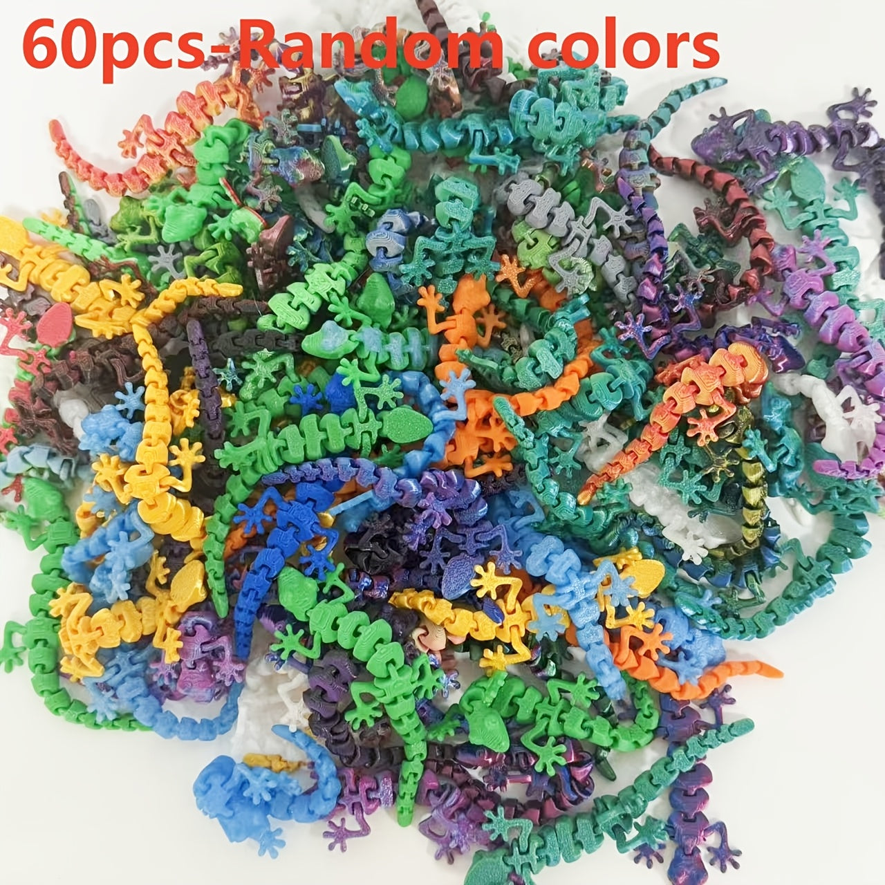 60pcs 3d printed random gradient decorative   3d
