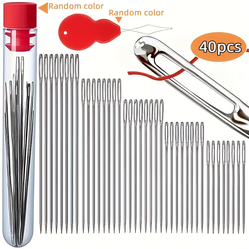 40pcs stainless steel   sewing needles hand stitching