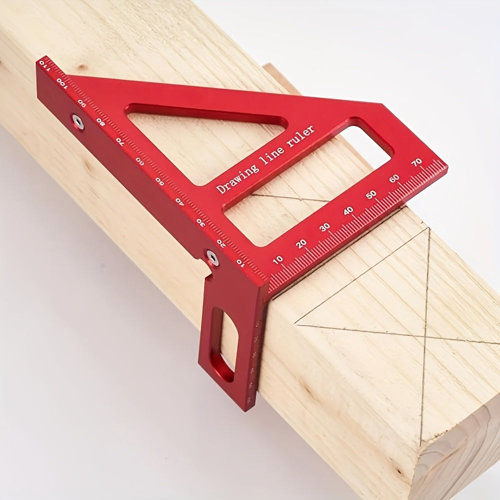 aluminum alloy woodworking square protractor 45 90 degree