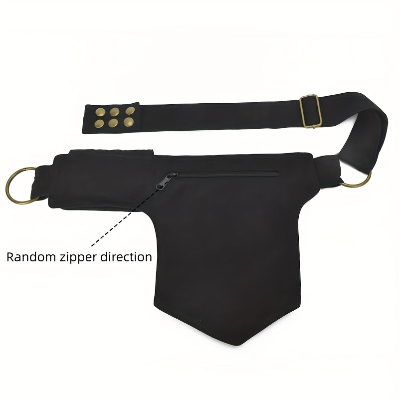 fashionable retro studded outdoor casual waist bag women