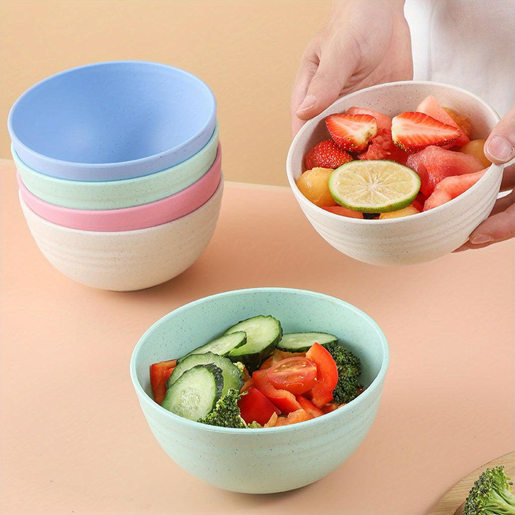 4pcs non breakable cereal bowl set 24oz pp plastic bowls