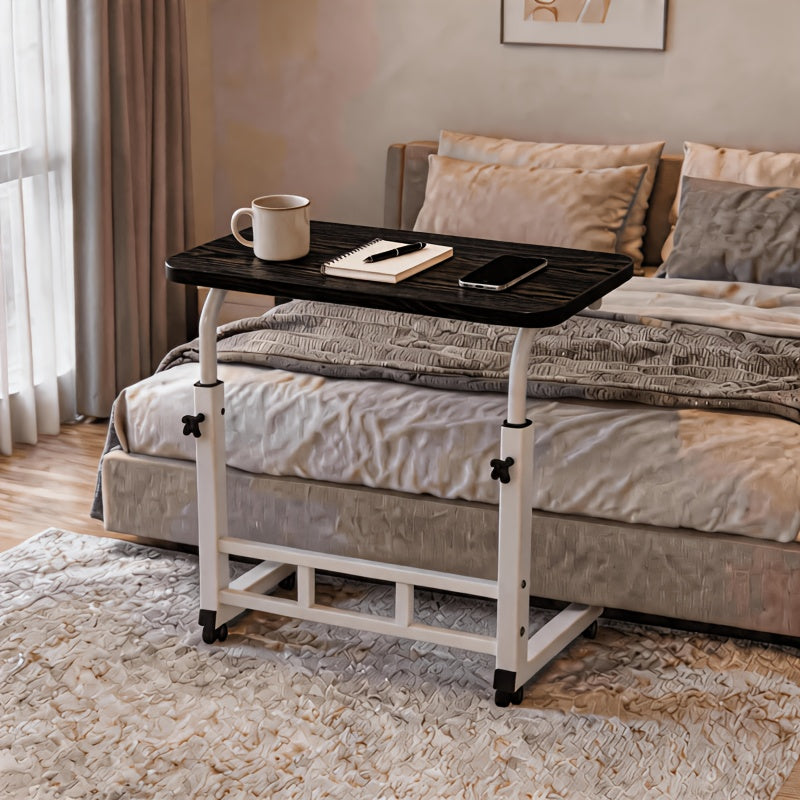 movable height adjustable bedside computer desk adjustable