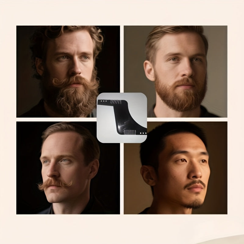 set 2 mens beard styling templates 2025 edition precise