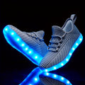 women men light shoes usb charging led shoes   halloween