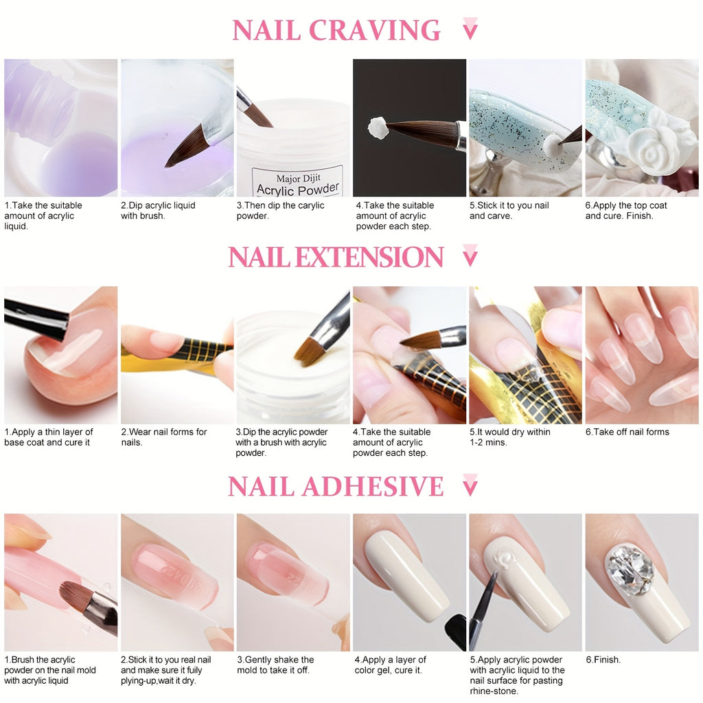 full nail acrylic nail kit drill light suitable beginners