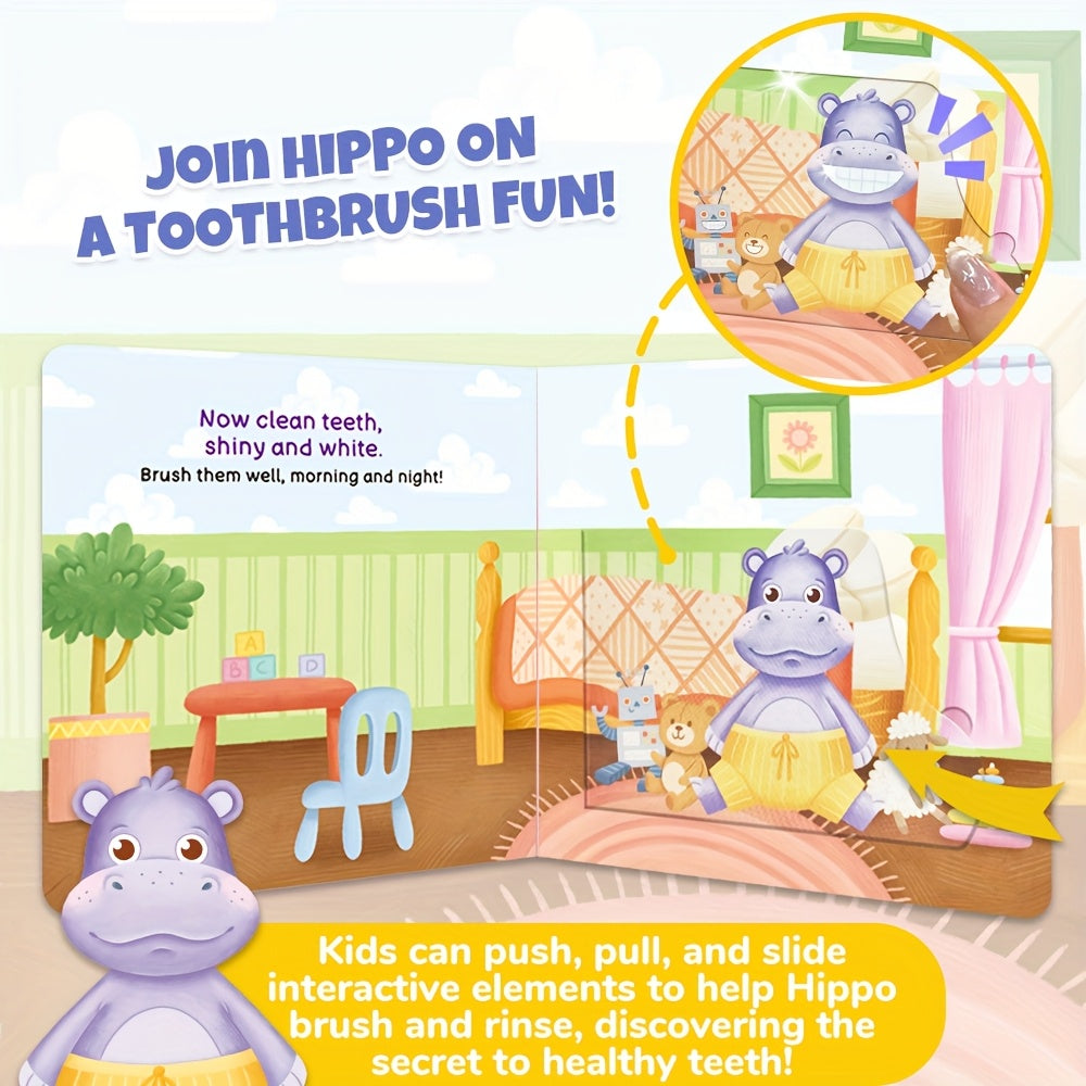 toothbrush adventure push pull books busy book parent
