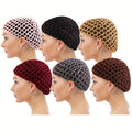 6pcs set womens hand crochet hair   cover sleeping