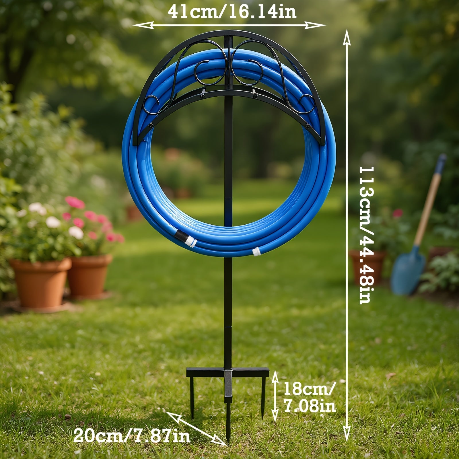 metal garden hose holder outdoor water hose holder hose reel