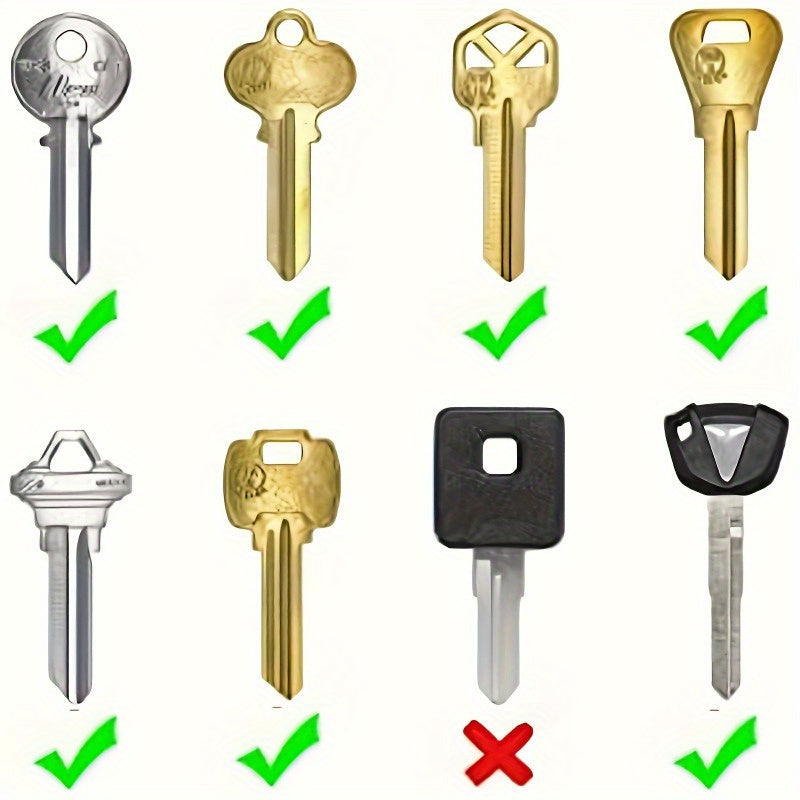 16pcs random color 8 keychains 8 cards labeled keychains