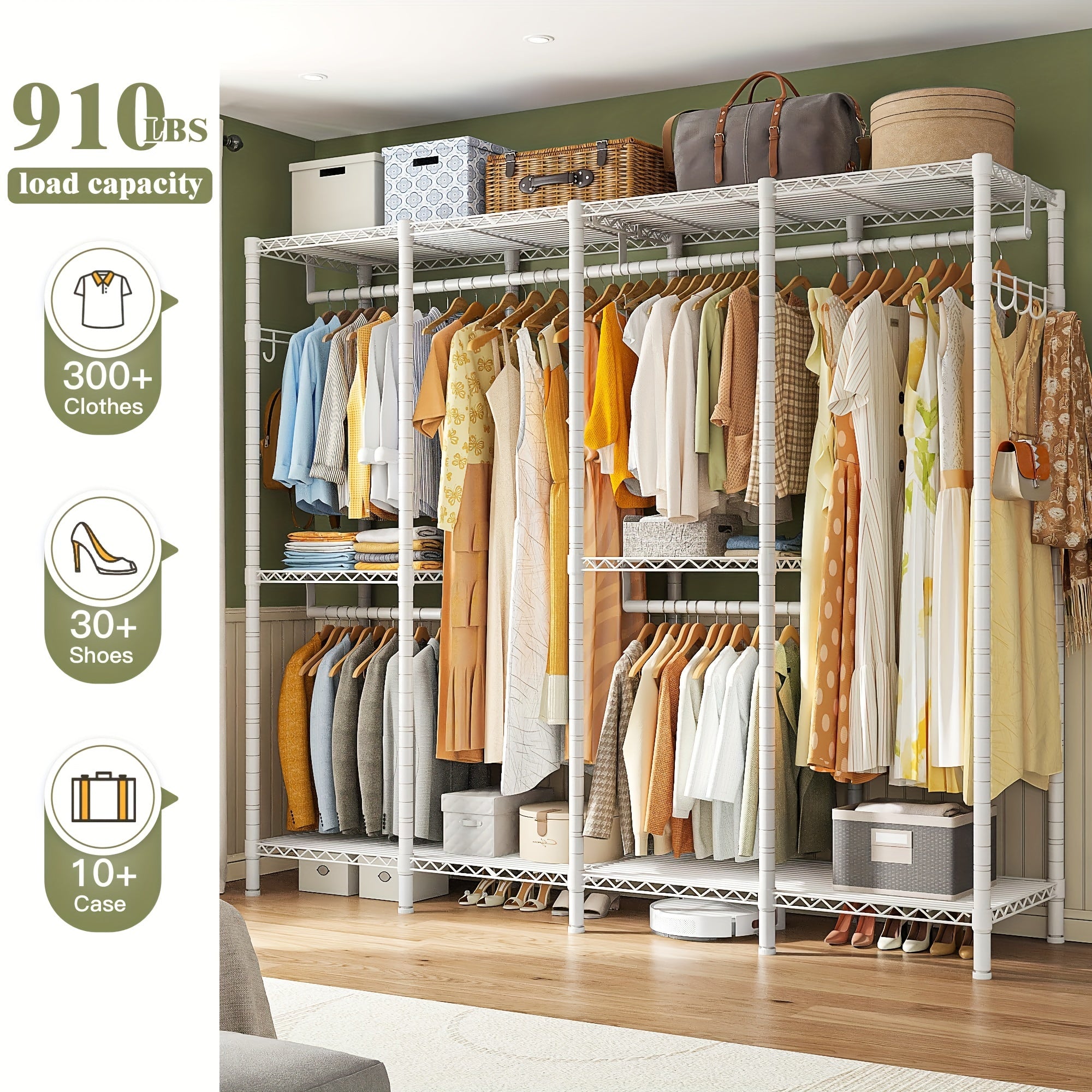 closet organizers storage   wardrobe 3 hanging