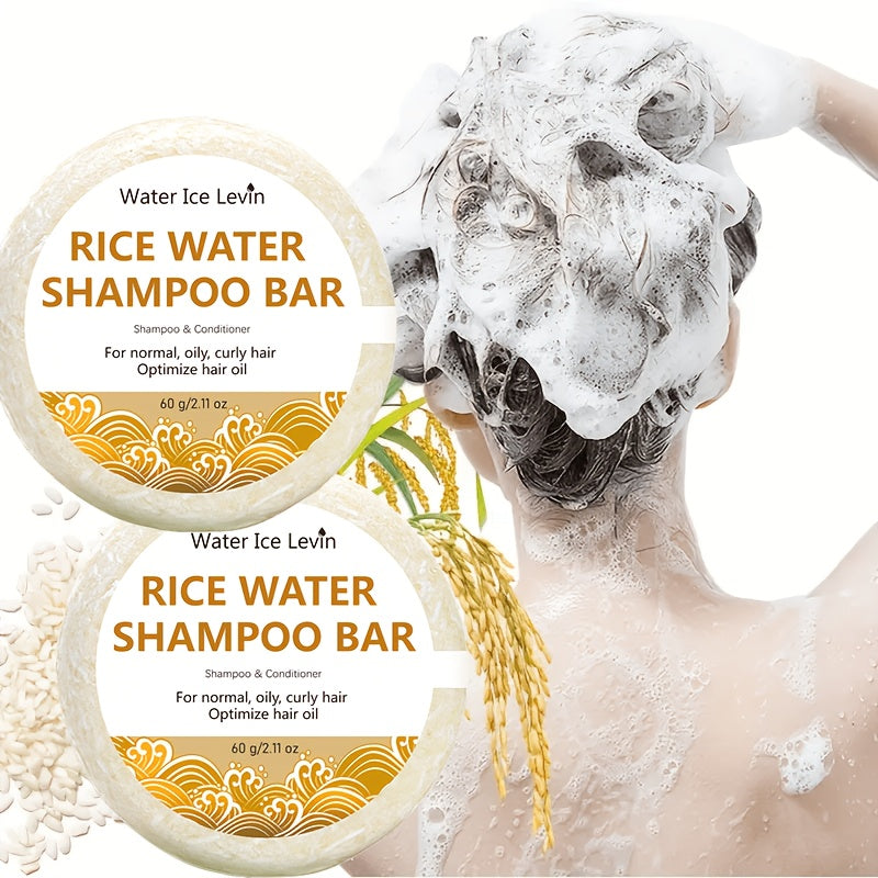 60g rice water shampoo bar 2 in 1 hair shampoo conditioner