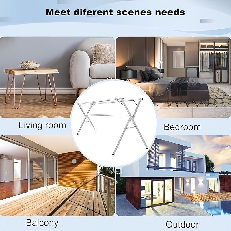 foldable clothes drying rack suitable indoor outdoor use