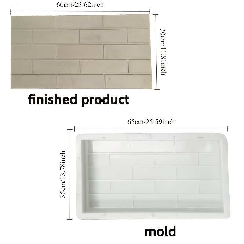 reusable heavy duty plastic concrete paving mold suitable
