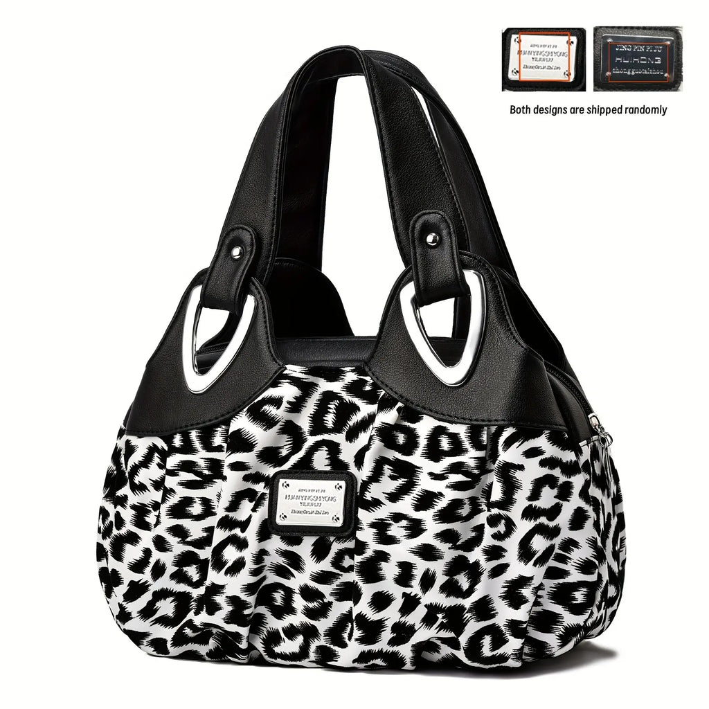 leopard print small handbag personality light luxury soft