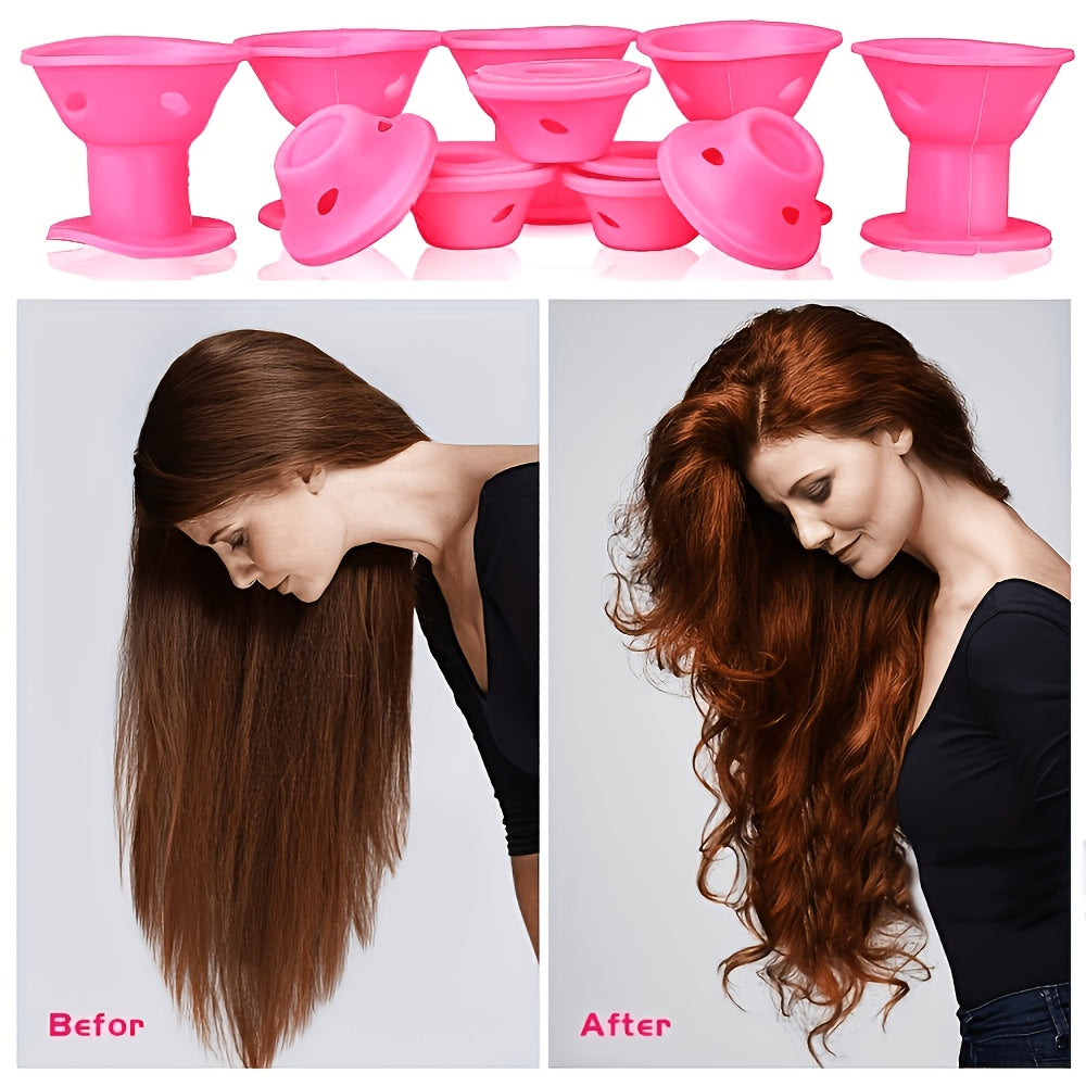 10pcs non heat curling set suitable hair types non heat