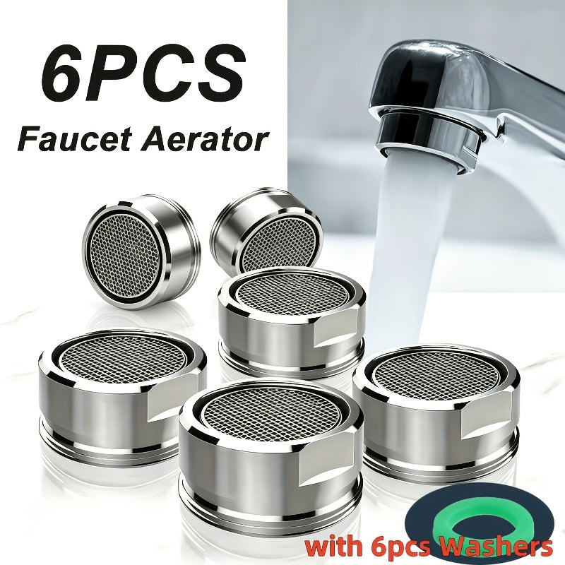 6 pack splash proof faucet aerator sprayers fits m24 thread