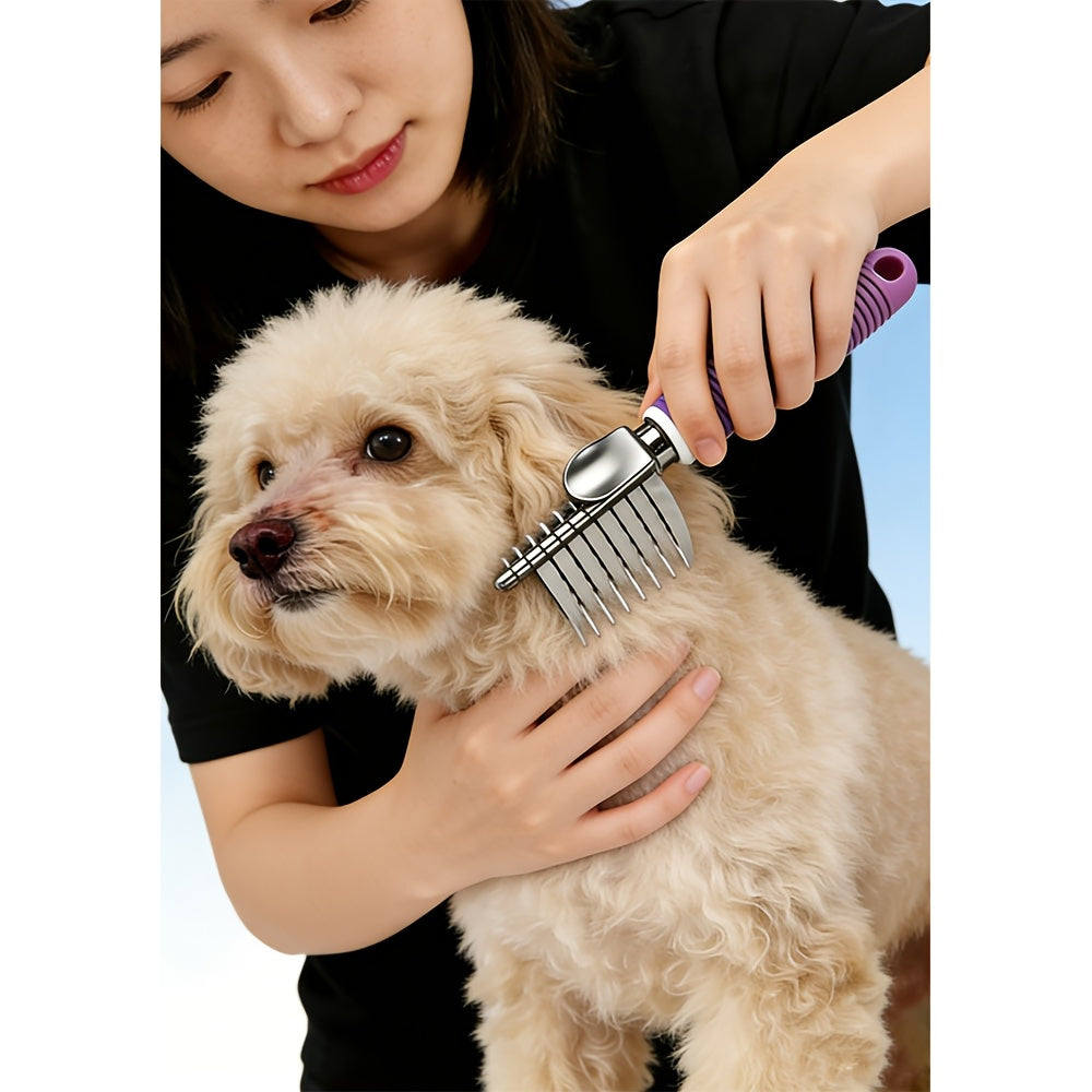 dematting comb dogs cats pet grooming brush rounded