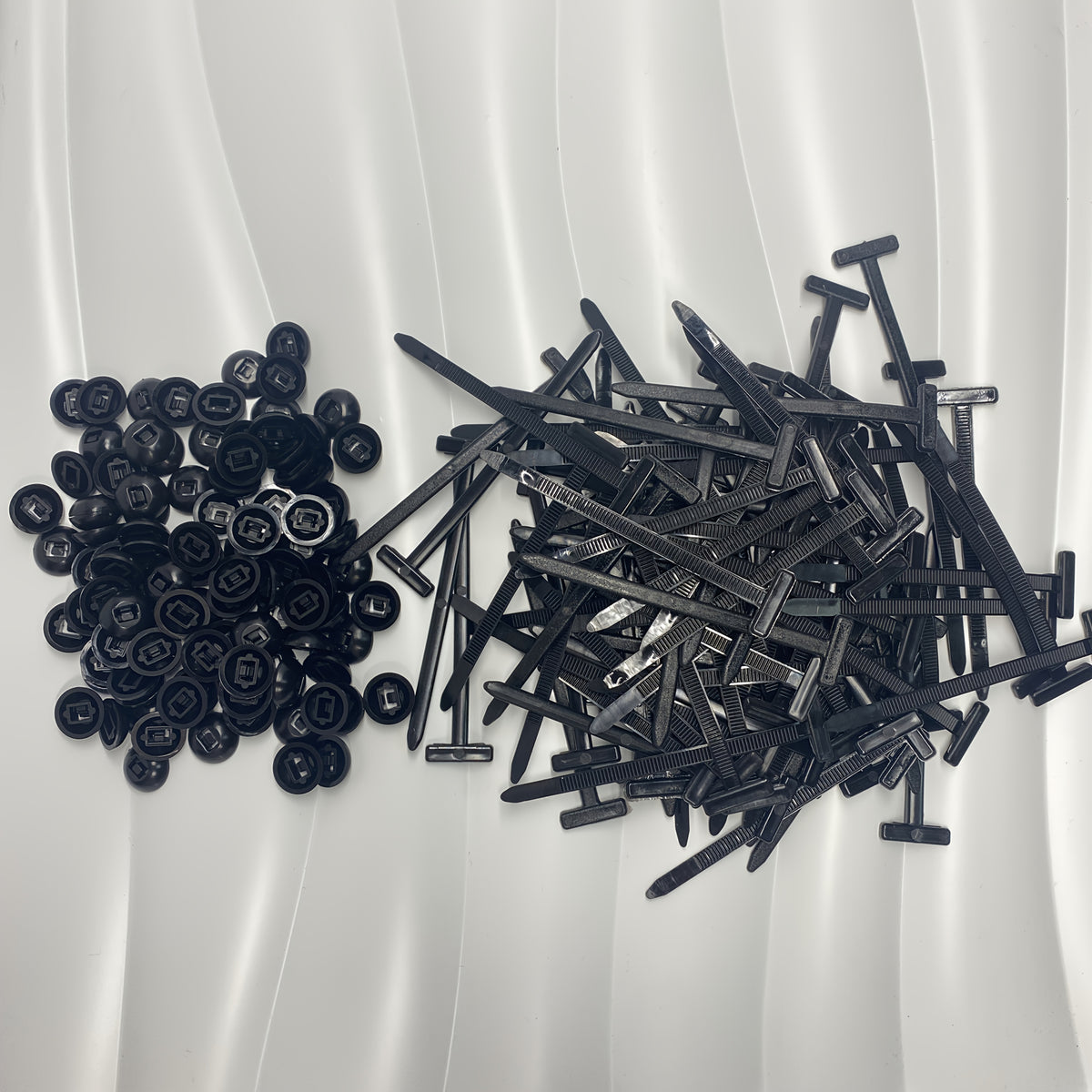 20 sets 110 sets durable self locking nylon cable ties black