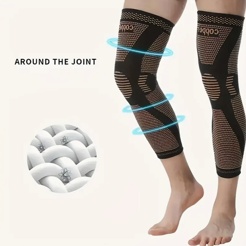 2 pack compression knee sleeves warm knee covers full leg