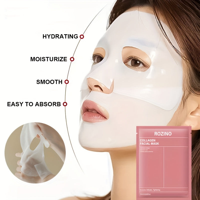 5pcs collagen mask moisturizing hydrating firming skin