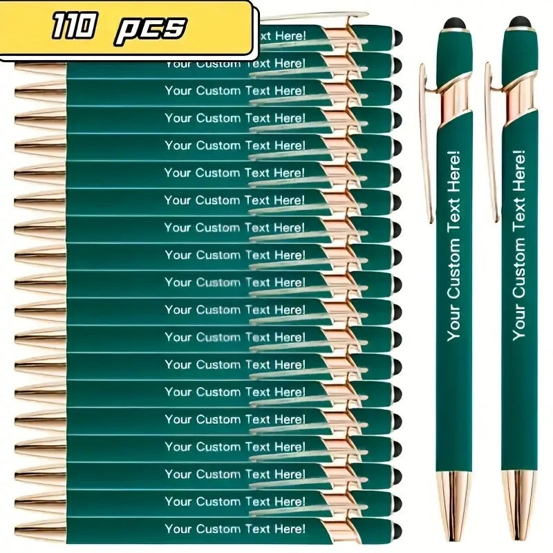 110pcs custom engraved metal ballpoint pens personalized