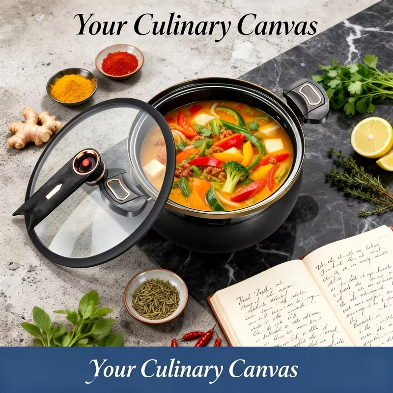 heavy duty   enamel stew pot double ears non stick