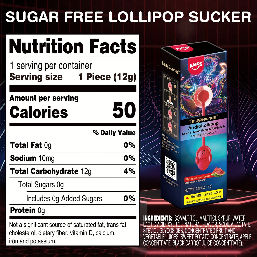 buy 4 get 1 free     audio music lollipop candy
