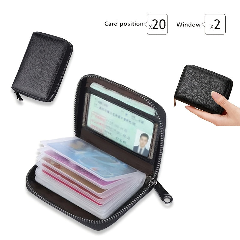 2pcs set 1 card holder 1 rfid blocking card sleeve suitable