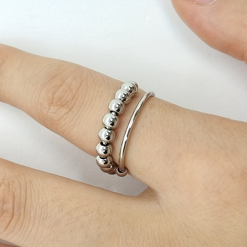 adjustable anxiety rings made stainless steel designed