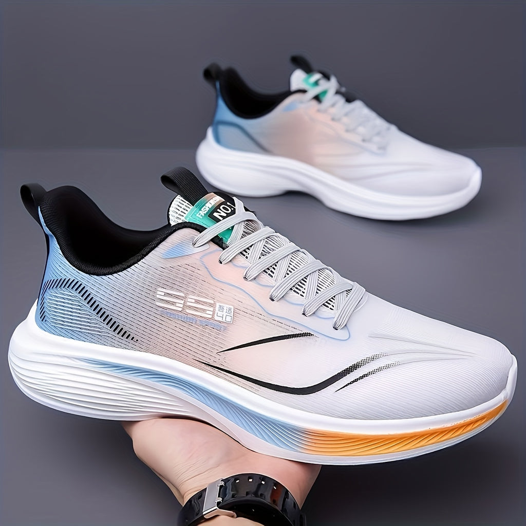 summer mens athletic shoes soft sole shock absorption mesh