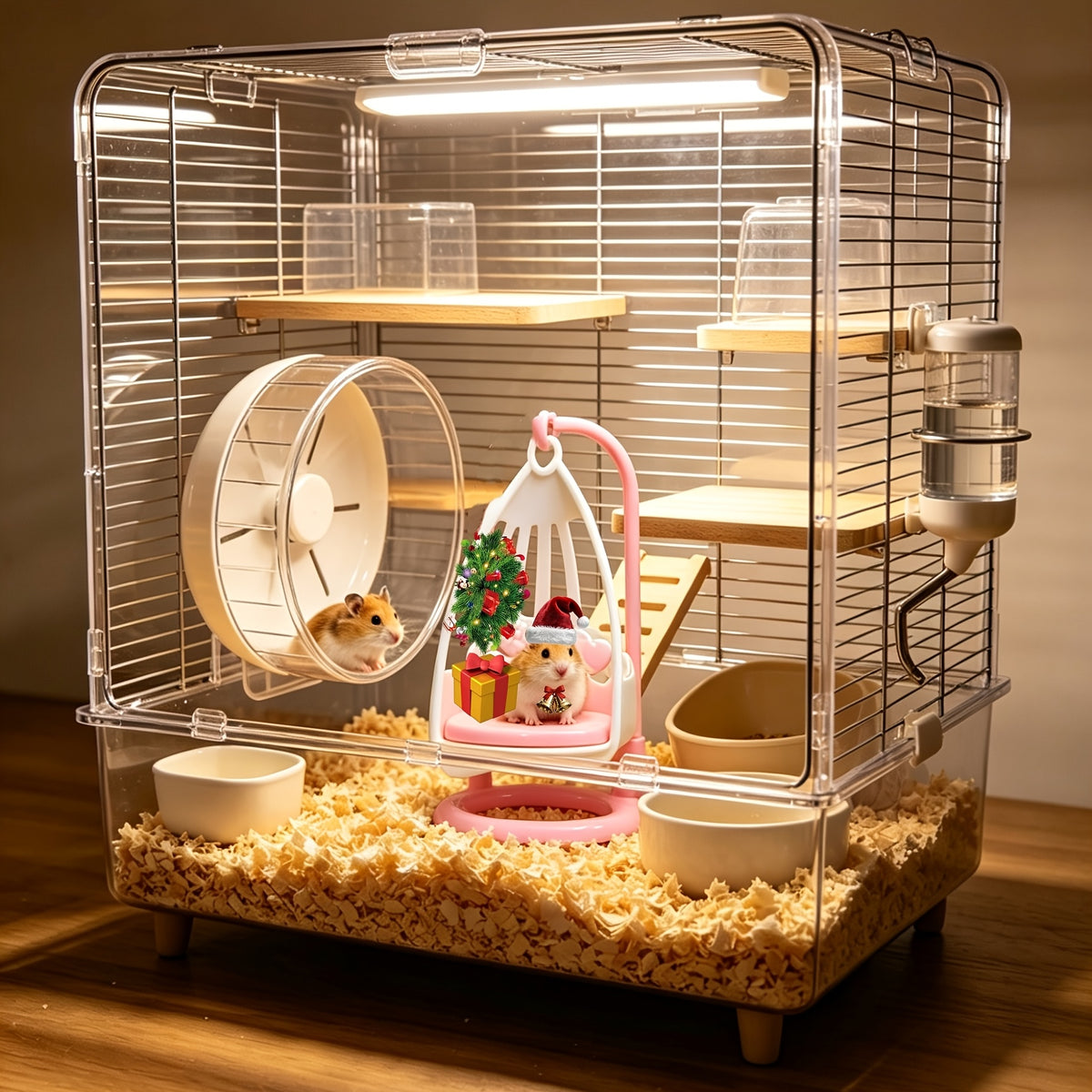 2pcs set breathable rocking chair small animals in luxurious