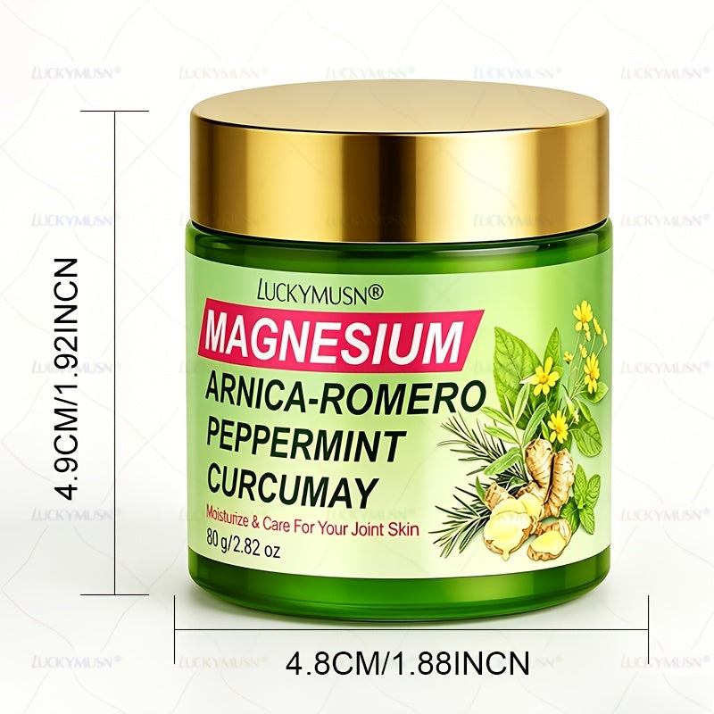 magnesium massage cream care joints skin muscles contains