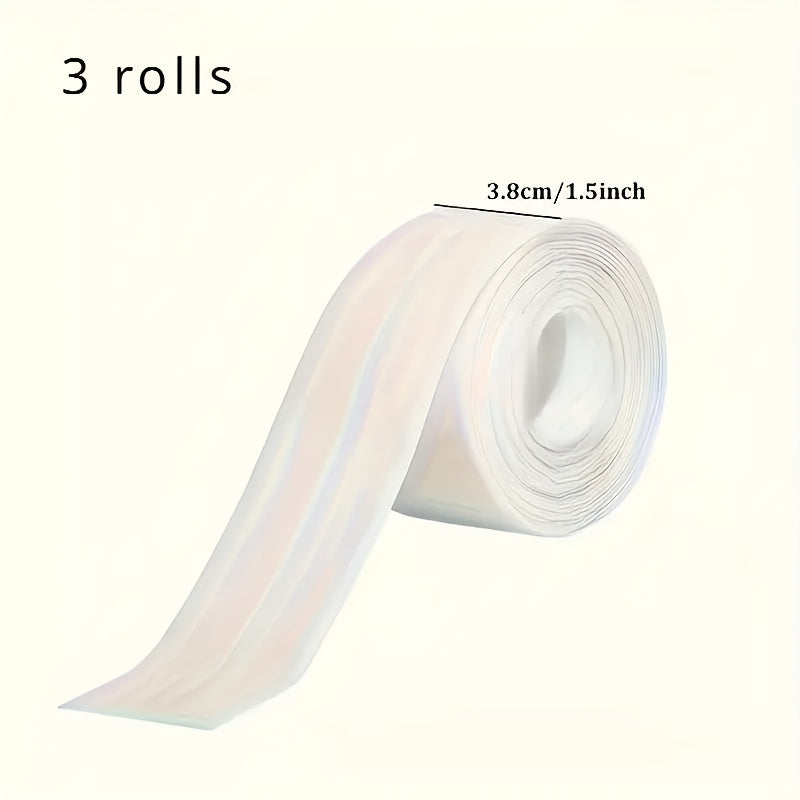 3 rolls kitchen bathroom waterproof tape   sink