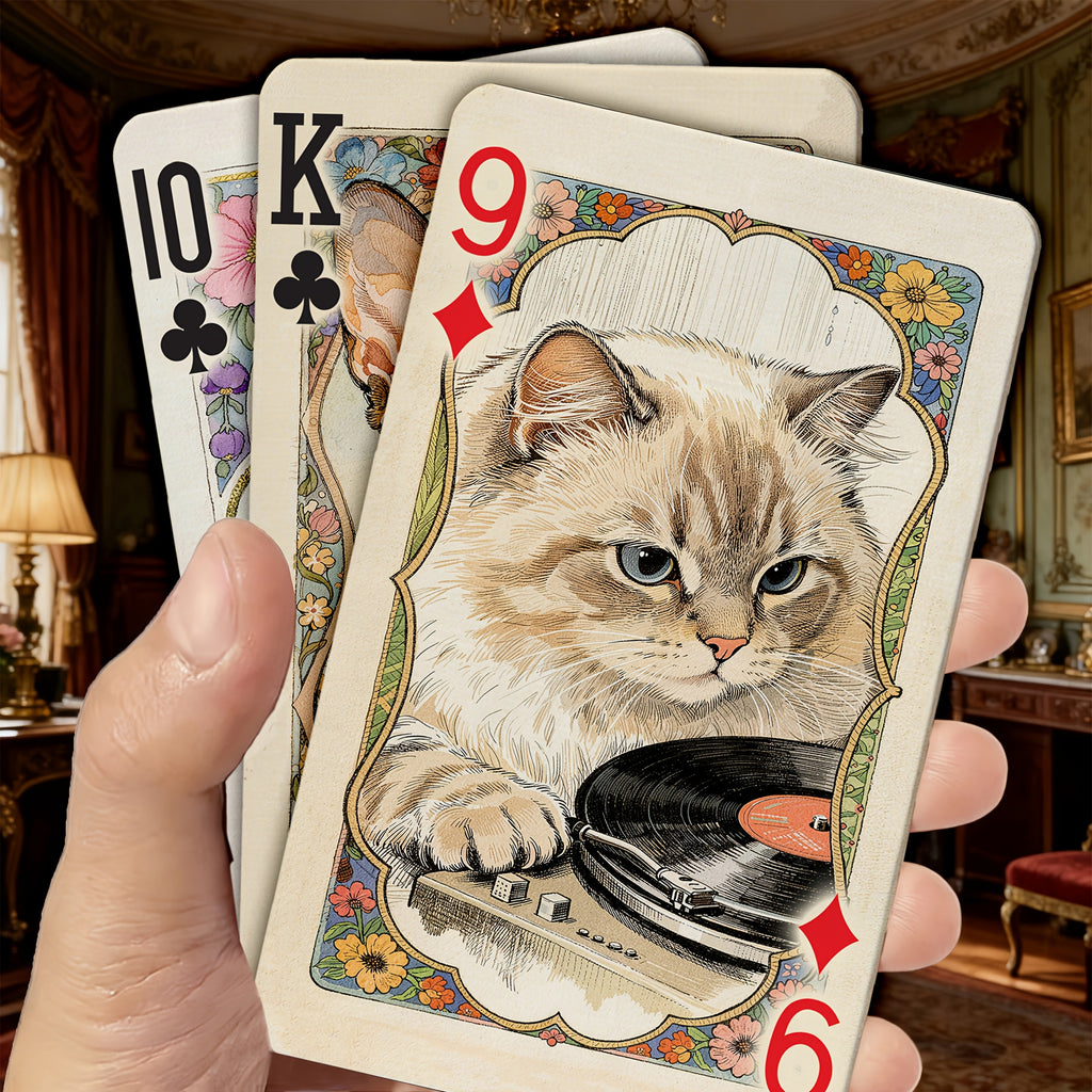 vintage cat themed playing cards 54 unique victorian
