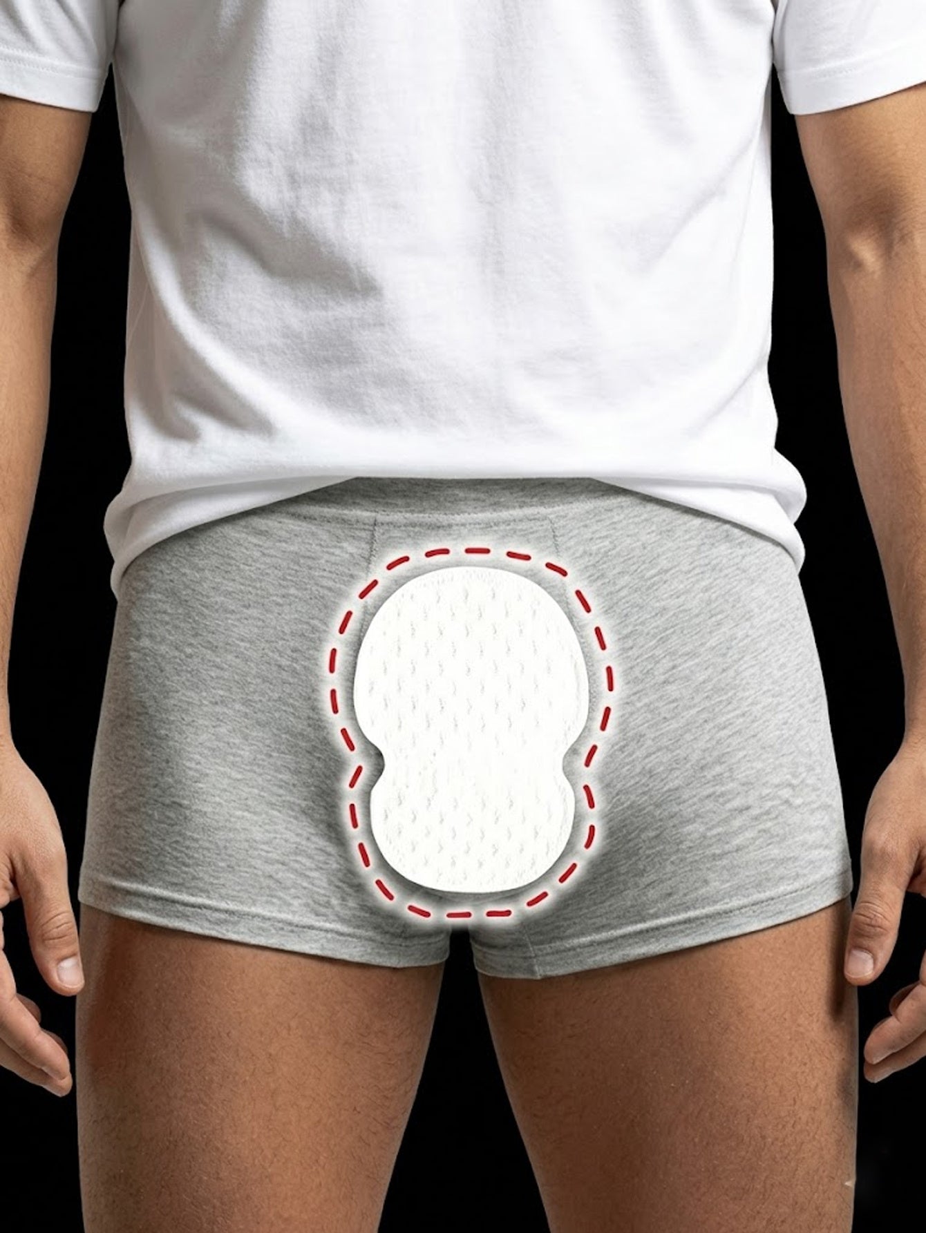 130pcs set 2 in 1 disposable underarm underwear sweat pads