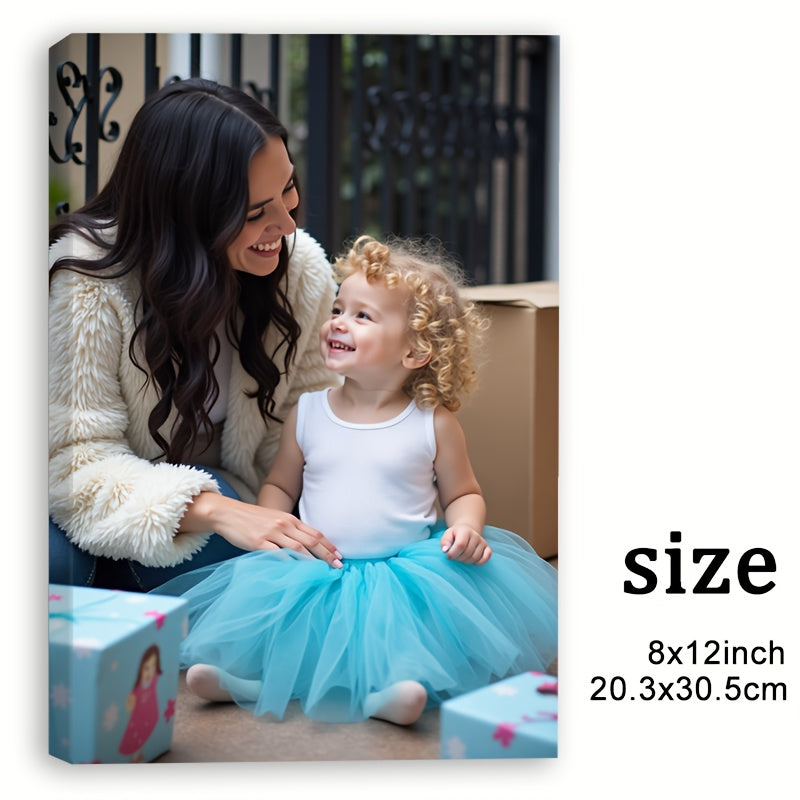 2d flat personalized custom photo canvas prints wrap around