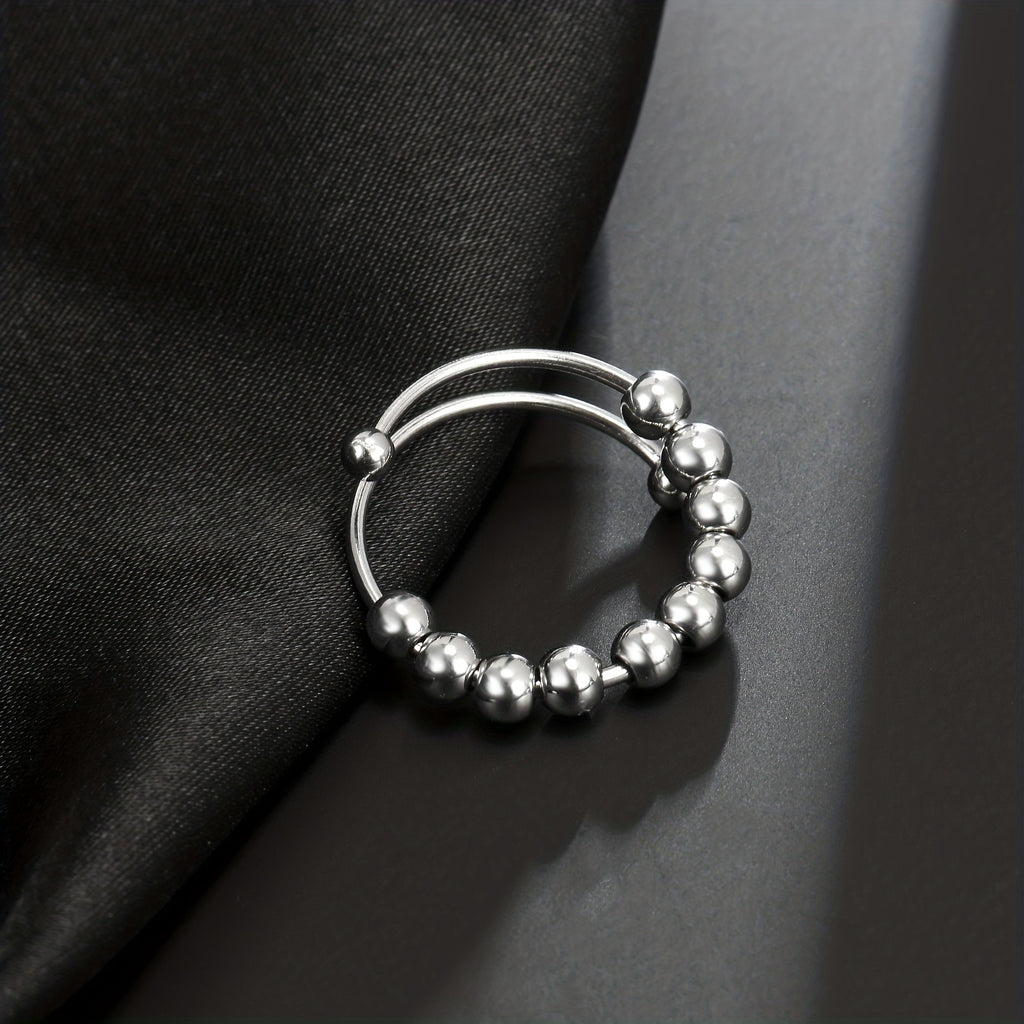 adjustable anxiety rings made stainless steel designed