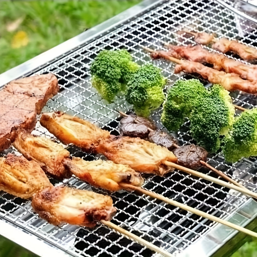 18pcs stainless steel bbq skewers suitable outdoor bbq