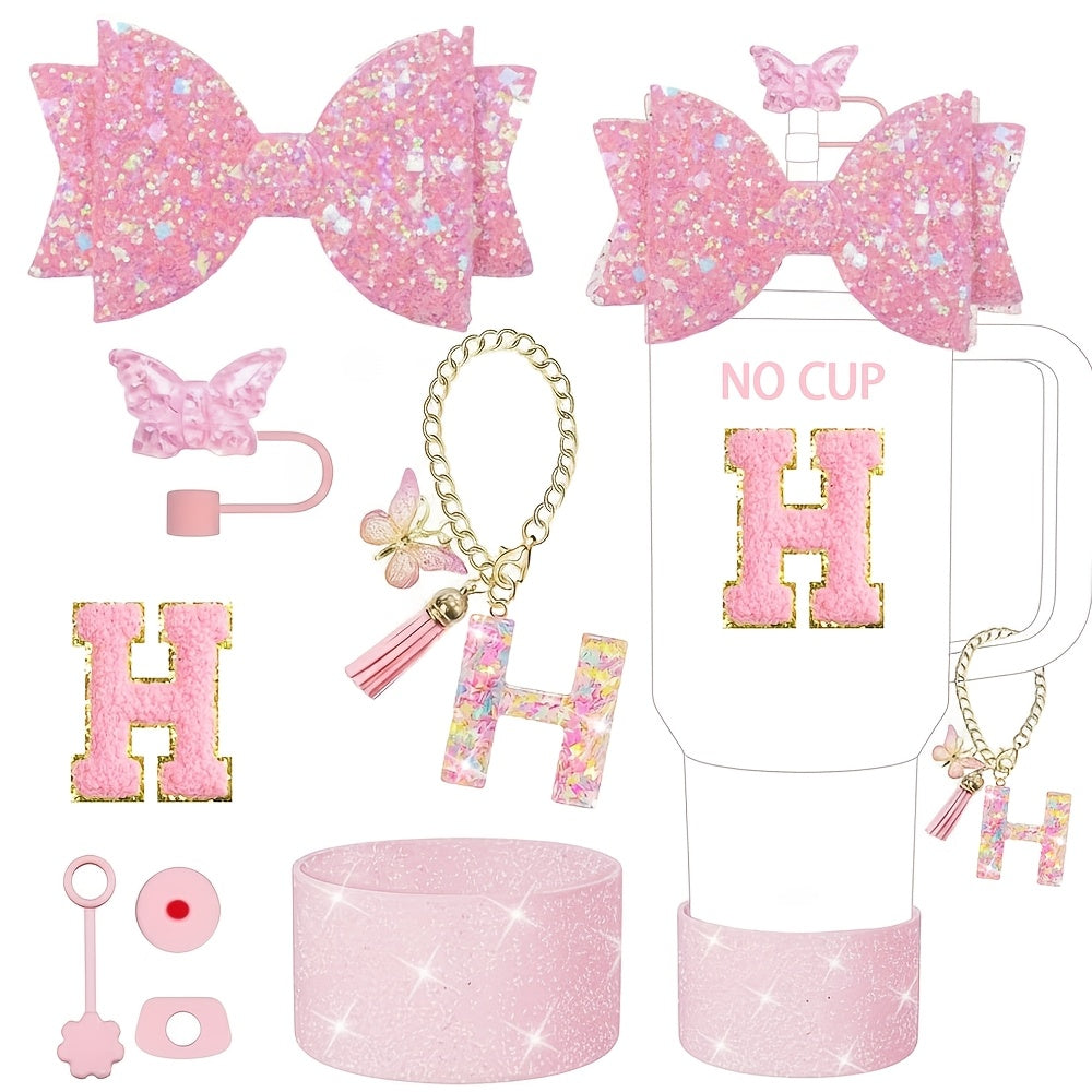 8pcs additions set 30oz 40oz tumbler cup including straw top