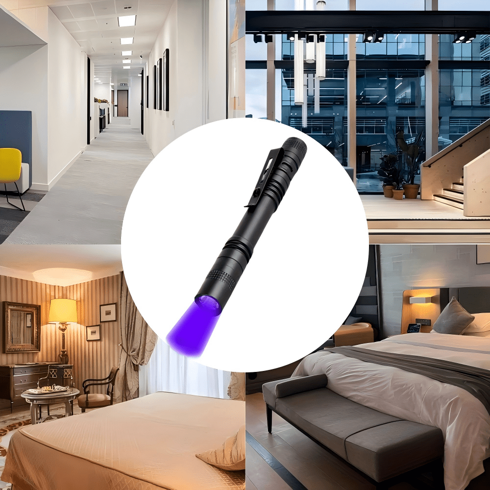 1pc 395nm uv black light flashlight leak detection pet urine