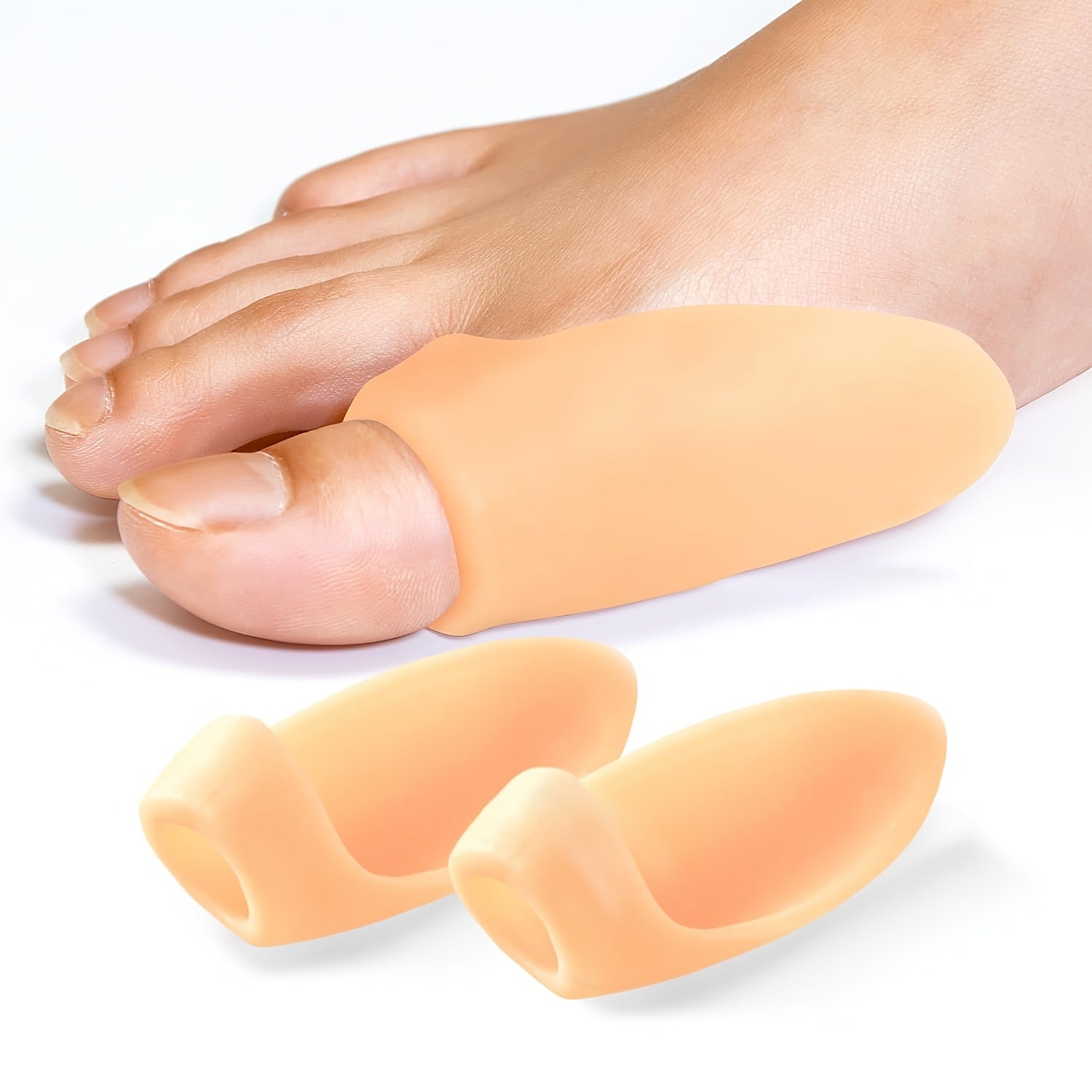 2pcs gel big toe   prevent toe friction anti