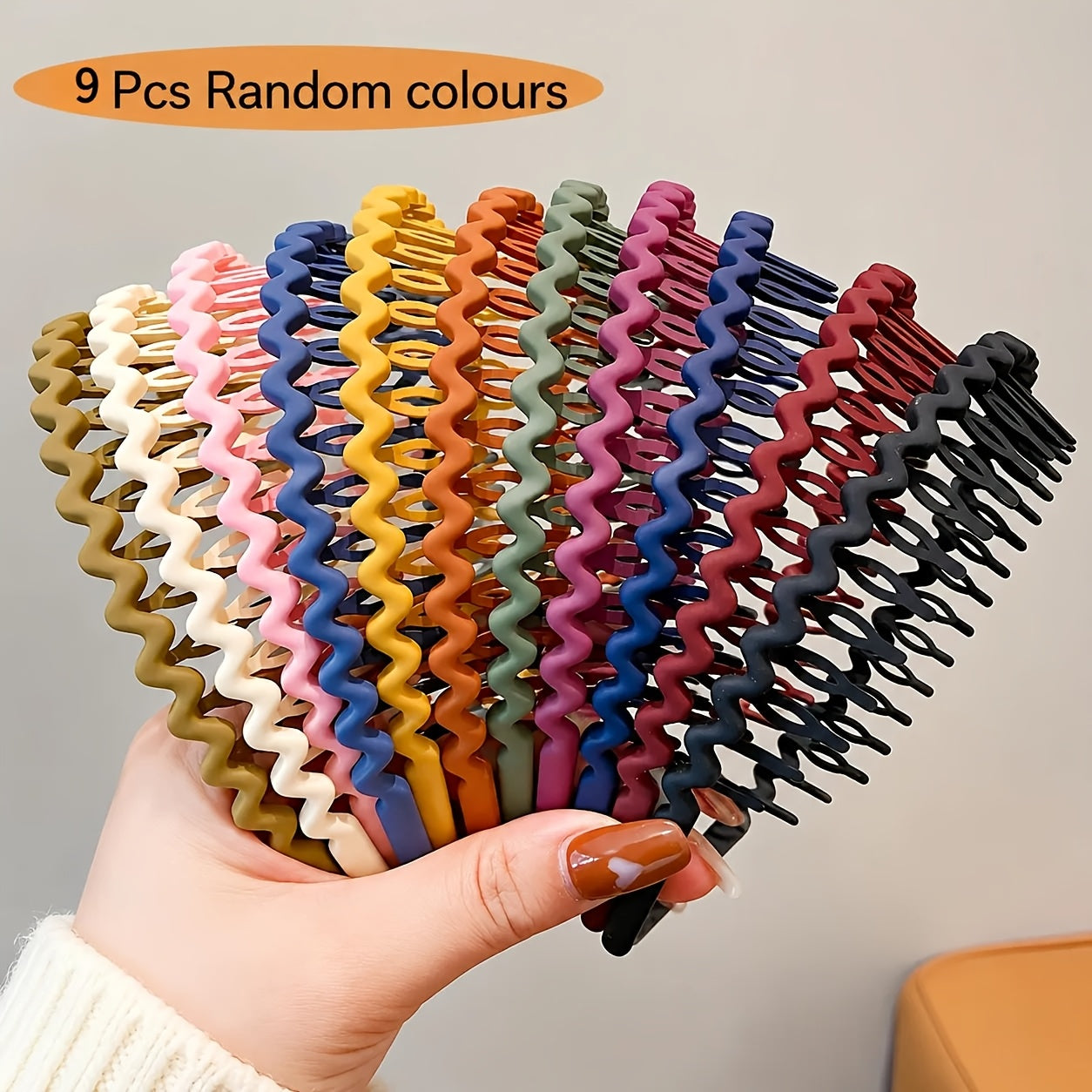 9pcs random   face washing special headband hair