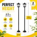 2pcs garden decorative lights   post lights party