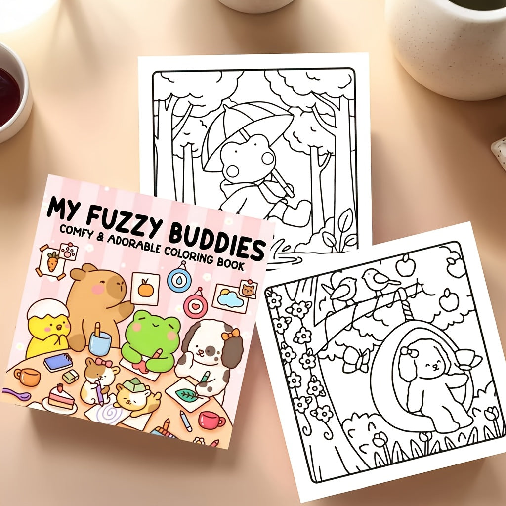 a 3pcs set relaxing stress relieving coloring books