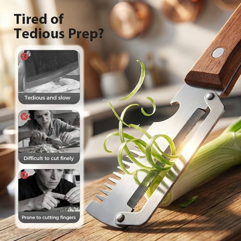two piece heavy duty stainless steel peeler slicer set