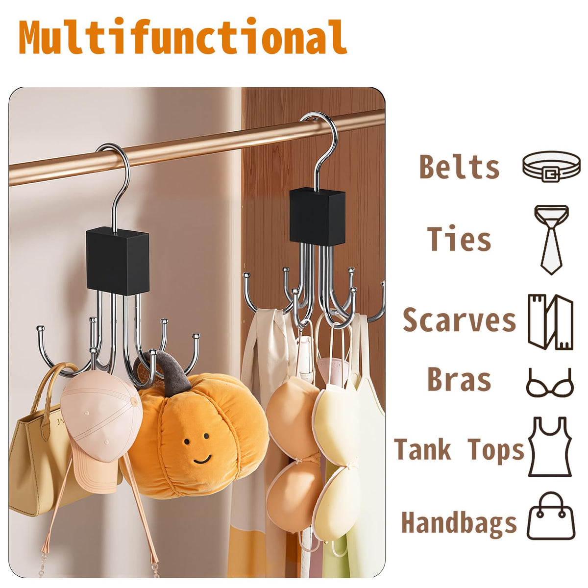 360 rotatable hook 1pc vest style hanger bra hanger 360