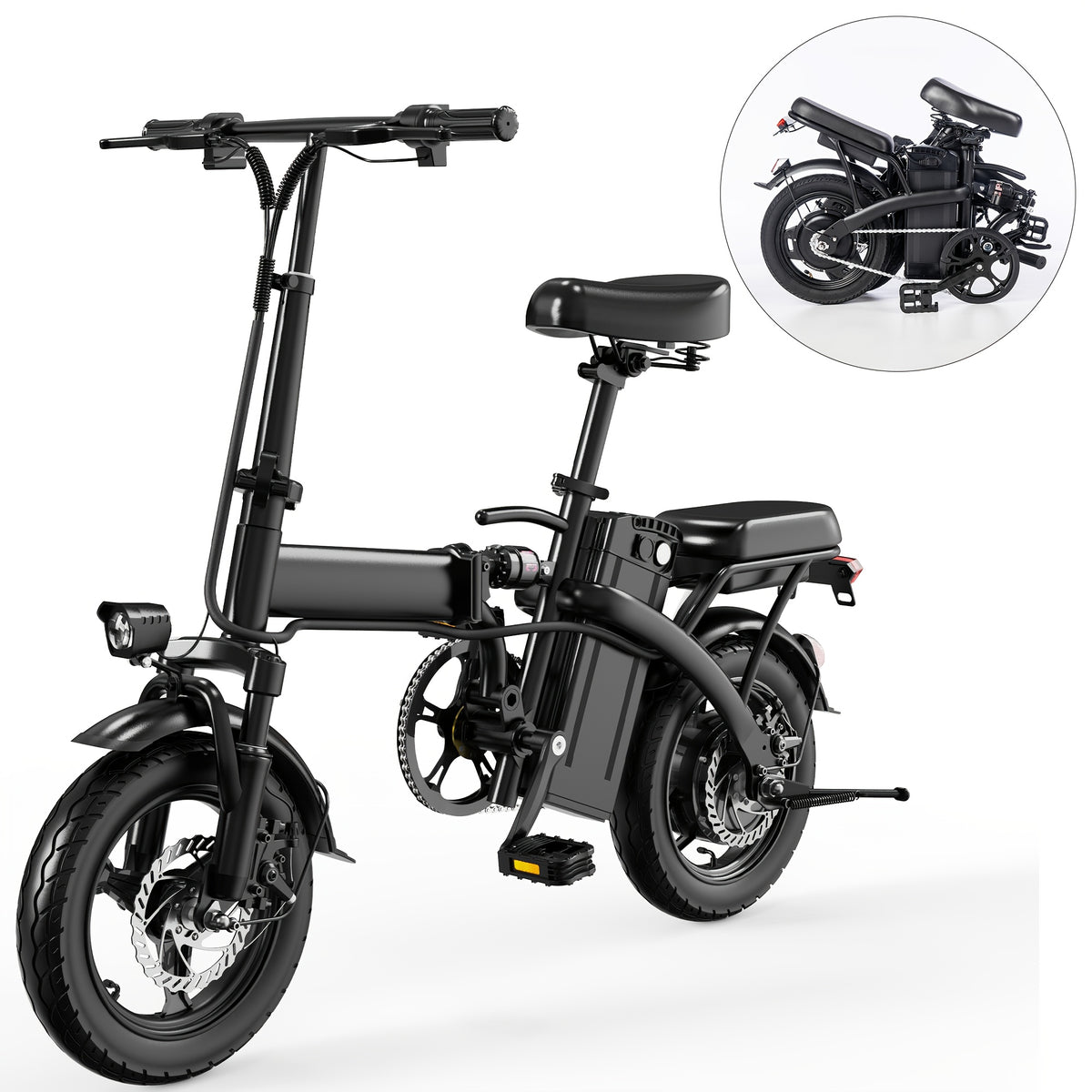 electric bike 48v battery brushless motor 15 20mph folding