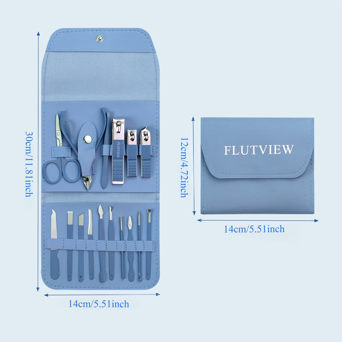 1 set 16 premium stainless steel   nail clippers